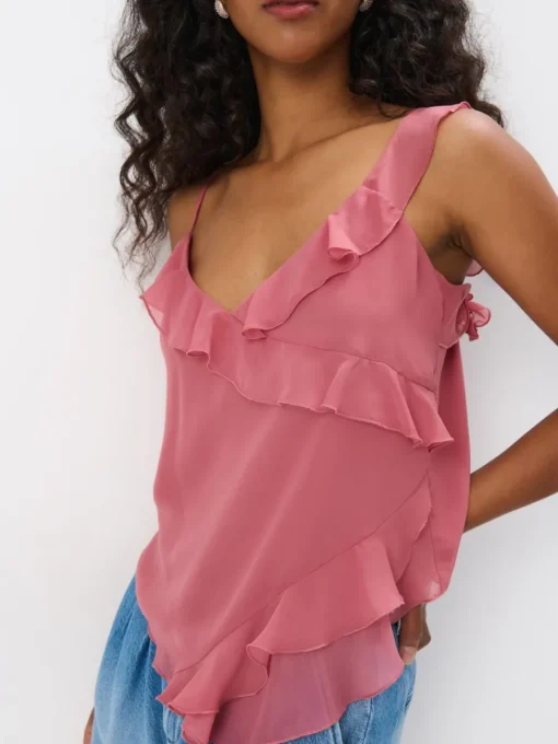 T-shirts, Tops>MOHITO Top mit Rüschen Orange