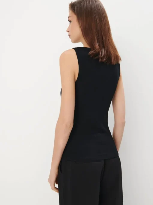Blusen, Hemden>MOHITO Top mit Spitze Schwarz