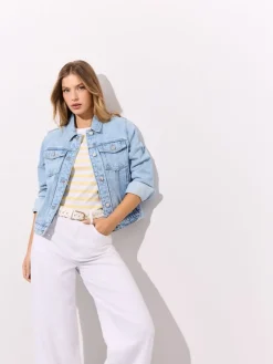 T-shirts, Tops>MOHITO Top mit Streifen Hellgelb
