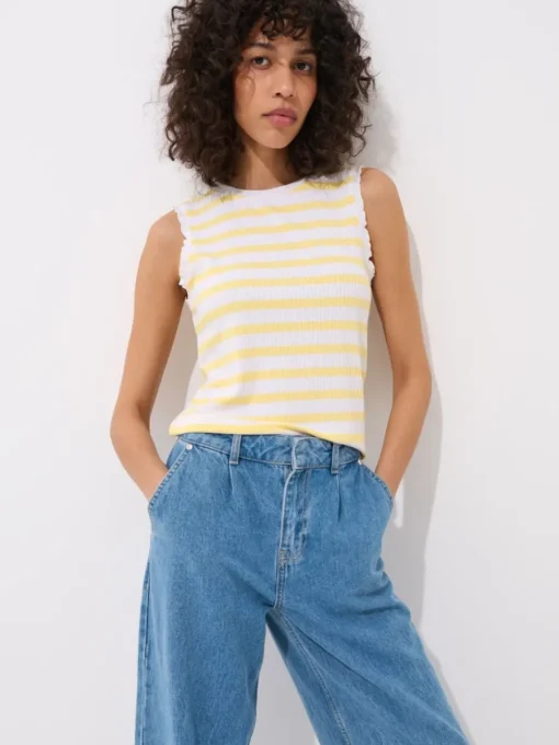 T-shirts, Tops>MOHITO Top mit Streifen Hellgelb