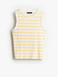 T-shirts, Tops></noscript>MOHITO Top mit Streifen Hellgelb