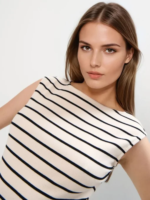 T-shirts, Tops>MOHITO Top mit Streifen Weiu00df
