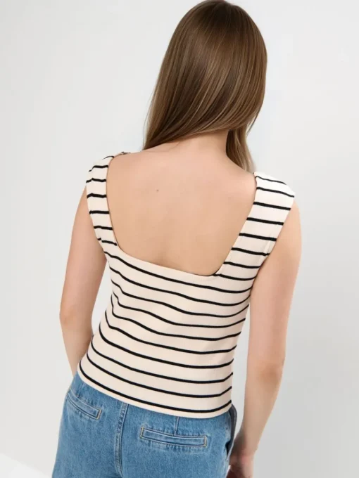 T-shirts, Tops>MOHITO Top mit Streifen Weiu00df