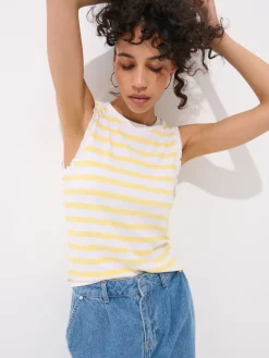 T-shirts, Tops>MOHITO Top mit Streifen Hellgelb