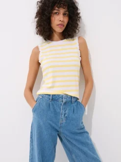 T-shirts, Tops>MOHITO Top mit Streifen Hellgelb