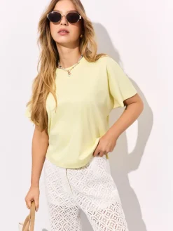 Premium Selection|T-shirts, Tops>MOHITO T-Shirt Hellgelb