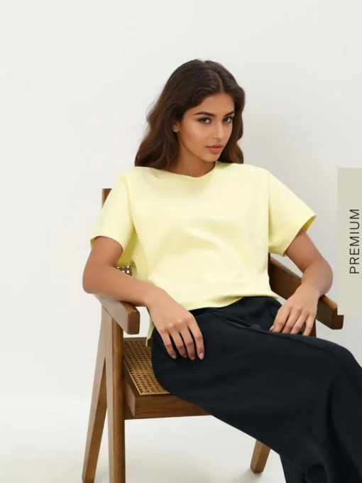 Premium Selection|T-shirts, Tops>MOHITO T-Shirt Hellgelb