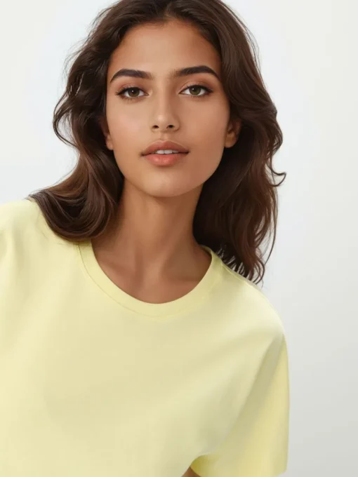 Premium Selection|T-shirts, Tops>MOHITO T-Shirt Hellgelb