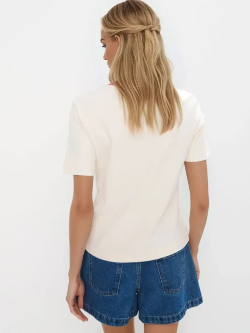 Premium Selection|T-shirts, Tops>MOHITO T-Shirt Creme
