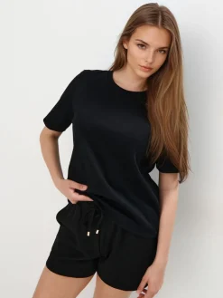 Premium Selection|T-shirts, Tops>MOHITO T-Shirt Schwarz