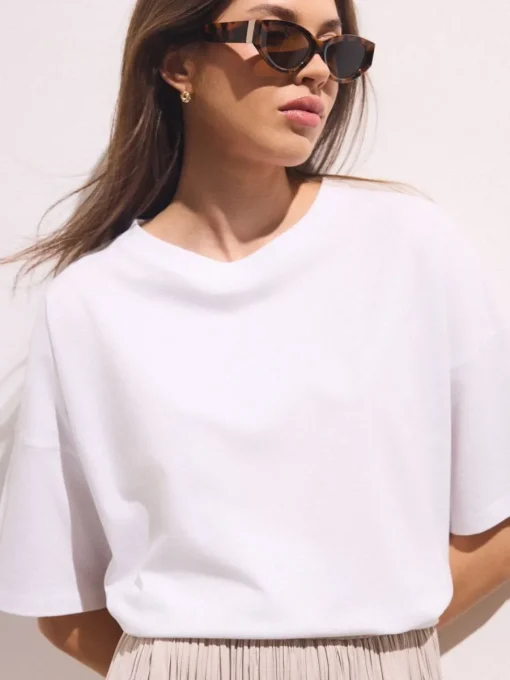 Am Häufigsten Ausgewählt|T-shirts, Tops>MOHITO T-Shirt Weiu00df