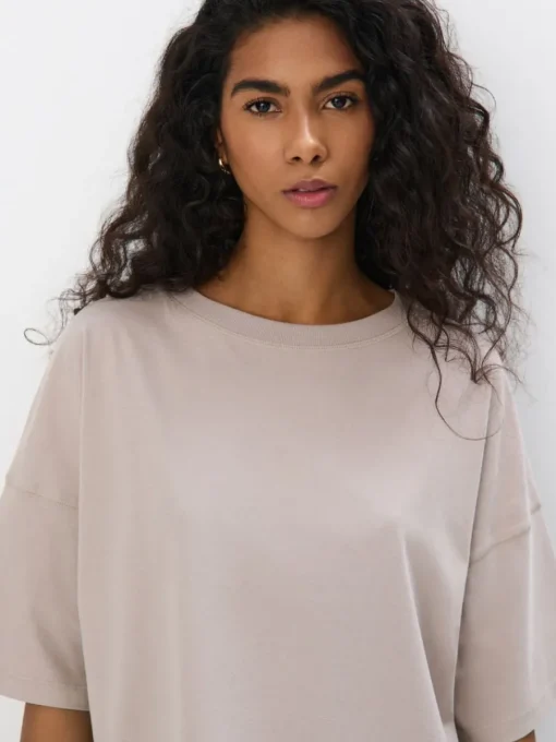 Am Häufigsten Ausgewählt|T-shirts, Tops>MOHITO T-Shirt Beige
