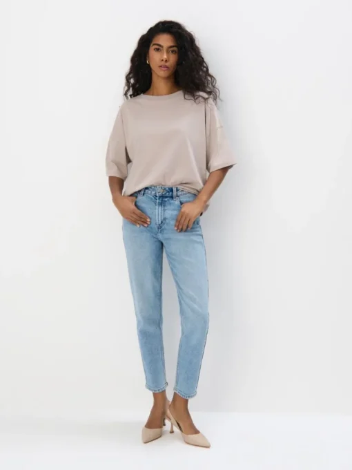 Am Häufigsten Ausgewählt|T-shirts, Tops>MOHITO T-Shirt Beige