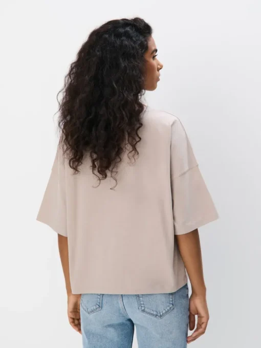 Am Häufigsten Ausgewählt|T-shirts, Tops>MOHITO T-Shirt Beige