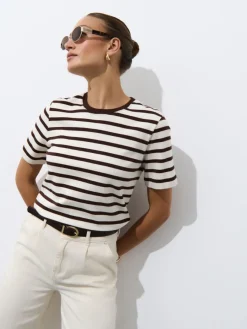 T-shirts, Tops|Premium Selection>MOHITO T-Shirt Creme