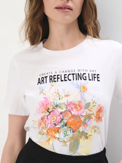 T-shirts, Tops>MOHITO T-Shirt Weiu00df