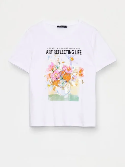 T-shirts, Tops>MOHITO T-Shirt Weiu00df