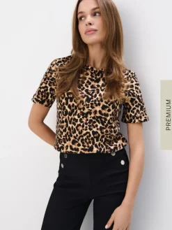 T-shirts, Tops>MOHITO T-Shirt Beige