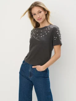 T-shirts, Tops>MOHITO T-Shirt Grau