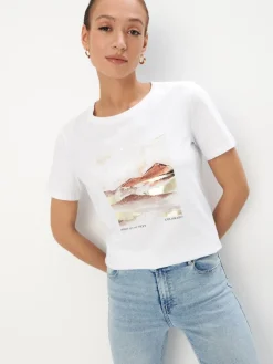 T-shirts, Tops>MOHITO T-Shirt Weiu00df