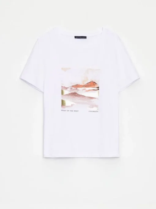 T-shirts, Tops>MOHITO T-Shirt Weiu00df
