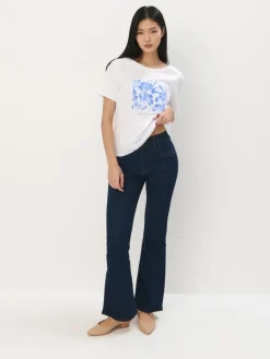 T-shirts, Tops>MOHITO T-Shirt aus Baumwolle mit Druck Weiu00df