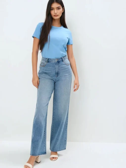 T-shirts, Tops>MOHITO T-Shirt Basic Blau