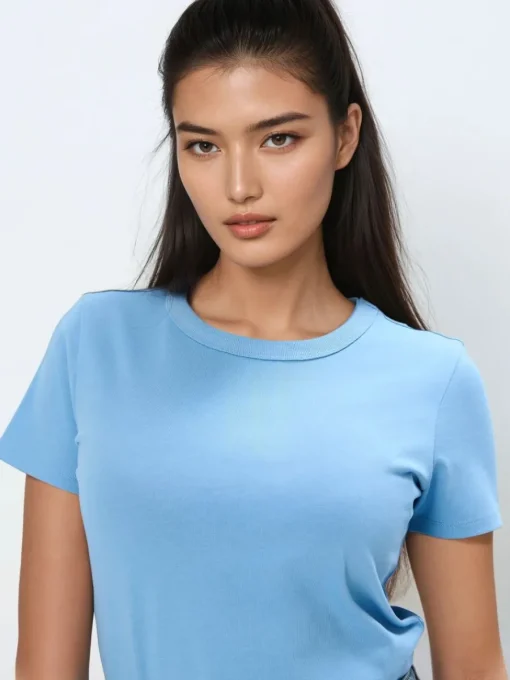 T-shirts, Tops>MOHITO T-Shirt Basic Blau