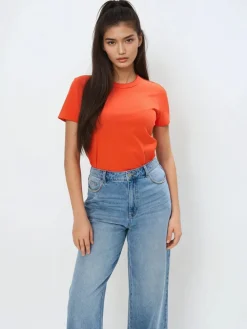 T-shirts, Tops>MOHITO T-Shirt Basic Orange