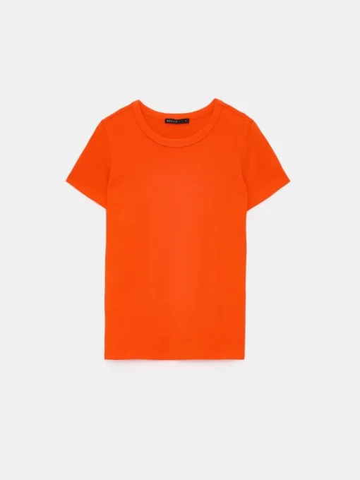 T-shirts, Tops>MOHITO T-Shirt Basic Orange