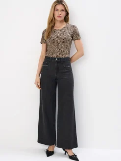 T-shirts, Tops>MOHITO T-Shirt mit Animal-Print Beige