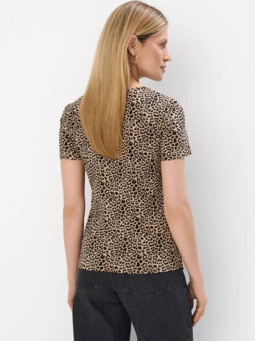 T-shirts, Tops>MOHITO T-Shirt mit Animal-Print Beige