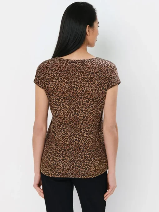 T-shirts, Tops>MOHITO T-Shirt mit Animal-Print Beige
