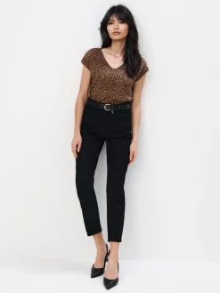 T-shirts, Tops></noscript>MOHITO T-Shirt mit Animal-Print Beige