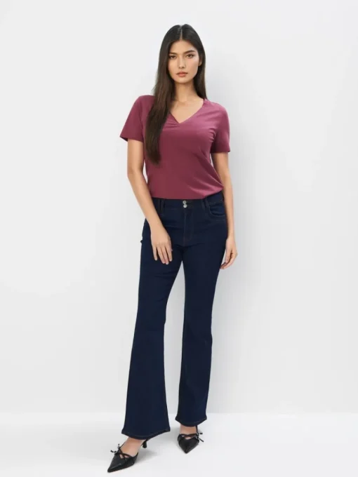 T-shirts, Tops>MOHITO T-Shirt mit Baumwolle und Viskose Hellviolett
