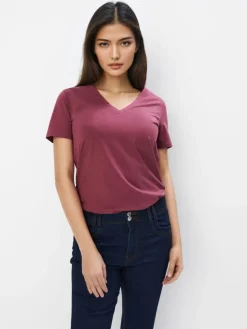 T-shirts, Tops>MOHITO T-Shirt mit Baumwolle und Viskose Hellviolett