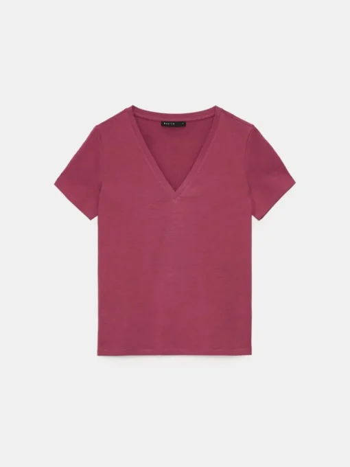 T-shirts, Tops>MOHITO T-Shirt mit Baumwolle und Viskose Hellviolett