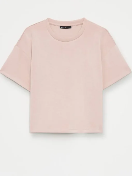 Sets|T-shirts, Tops>MOHITO T-Shirt mit kurzen  Ärmeln Beige