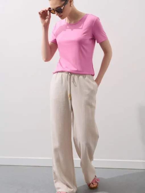 Premium Selection|T-shirts, Tops>MOHITO T-Shirt mit kurzen  Ärmeln Pastellrosa