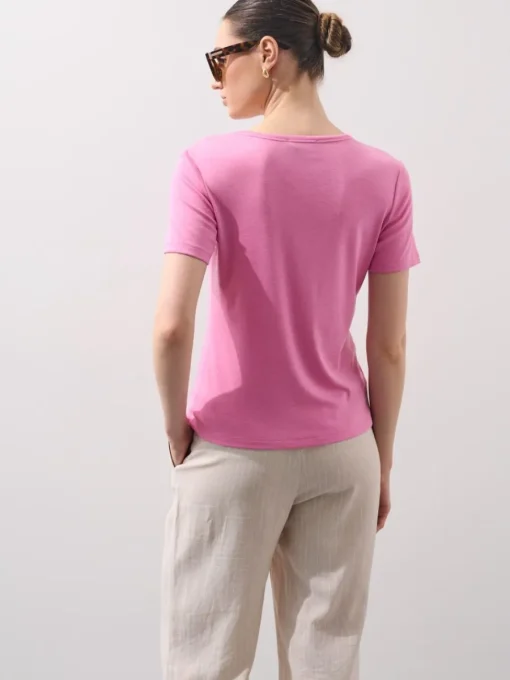 Premium Selection|T-shirts, Tops>MOHITO T-Shirt mit kurzen  Ärmeln Pastellrosa