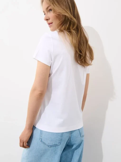 Premium Selection|T-shirts, Tops>MOHITO T-Shirt mit kurzen  Ärmeln Weiu00df
