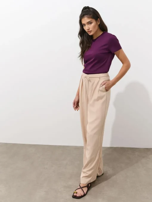 Premium Selection|T-shirts, Tops>MOHITO T-Shirt mit kurzen  Ärmeln Dunkelviolett