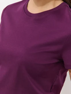 Premium Selection|T-shirts, Tops></noscript>MOHITO T-Shirt mit kurzen  Ärmeln Dunkelviolett
