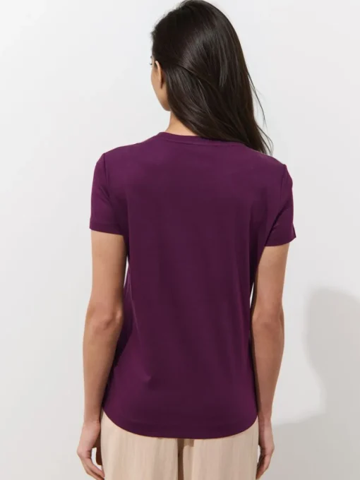 Premium Selection|T-shirts, Tops>MOHITO T-Shirt mit kurzen  Ärmeln Dunkelviolett
