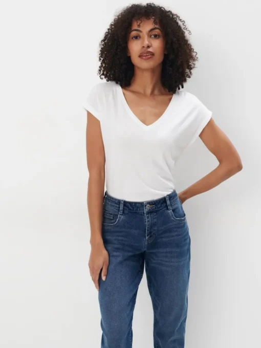 Am Häufigsten Ausgewählt|T-shirts, Tops>MOHITO T-Shirt mit kurzen  Ärmeln Weiu00df