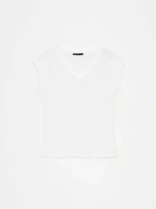 Am Häufigsten Ausgewählt|T-shirts, Tops>MOHITO T-Shirt mit kurzen  Ärmeln Weiu00df