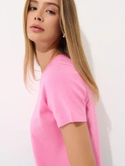 Coming Soon!></noscript>MOHITO T-Shirt mit kurzen  Ärmeln Pink