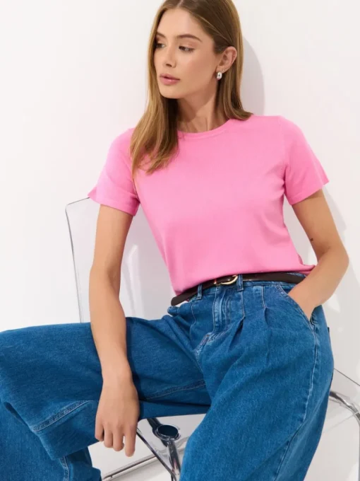 Coming Soon!>MOHITO T-Shirt mit kurzen  Ärmeln Pink