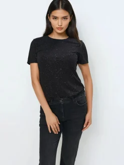 T-shirts, Tops>MOHITO T-Shirt mit kurzen  Ärmeln Schwarz
