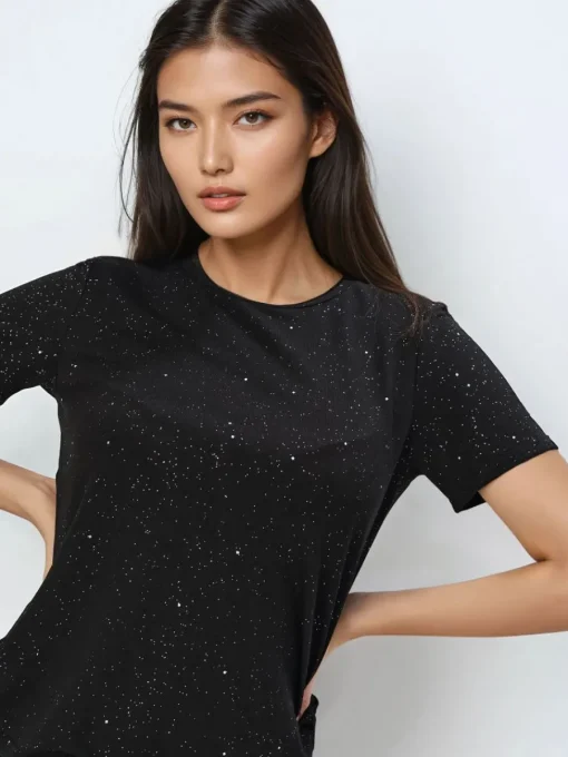 T-shirts, Tops>MOHITO T-Shirt mit kurzen  Ärmeln Schwarz